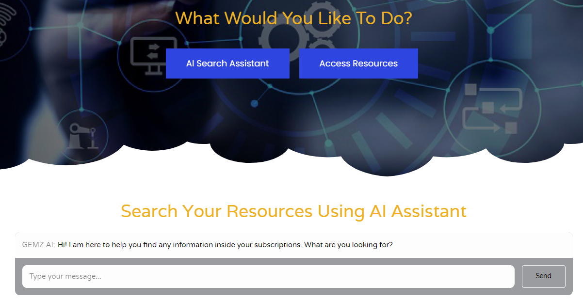 Knowledge GEMZ AI Federated Search