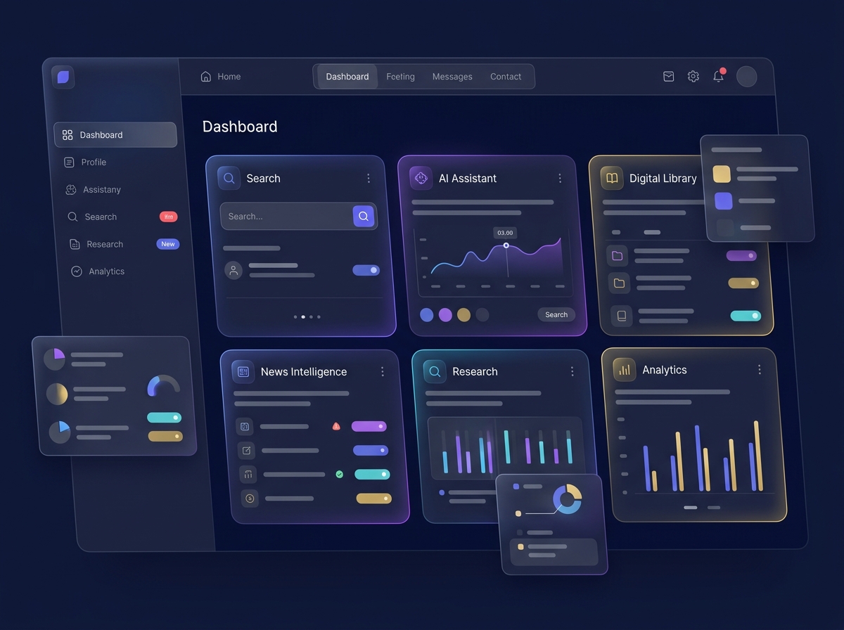 Knowledge GEMZ Platform UI Dashboard